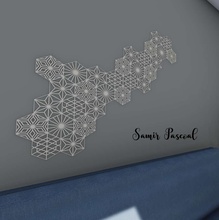Zusammensetzung geom Trice Wand 3d print model - Mito3D