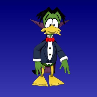 count duckula animated horror duck 3d print model - Mito3D