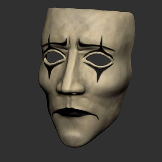 crow - tragedy mask crow brandon lee tragedy mask eric draven corvo  3d print model - Mito3D