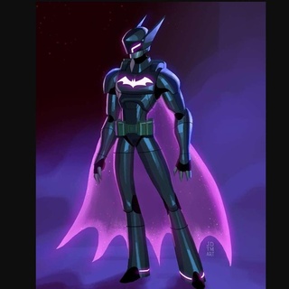 cyberpunk futuro batman homem morcego liga justiça dc 3d print model - Mito3D