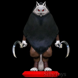 death - puss in boots the last wish wolf furry anthro male sickels sword blade villain evil 3d print model - Mito3D