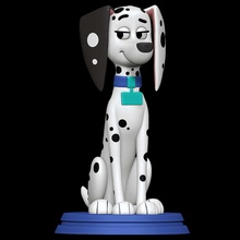 dalila 101 dalmata strada cane canino femmina selvatico 3d print model - Mito3D