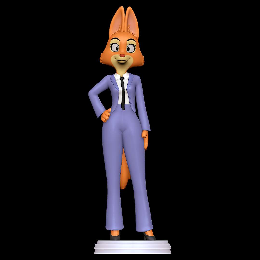 diane foxington - bad guys fox dreamworks female furry anthro 3D print model - Mito3D