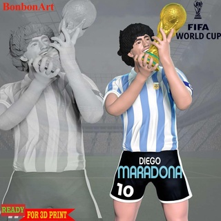 diego maradona maradonal fifa copo palavras tropel futebol dubai Argentina 2022 3d print model - Mito3D