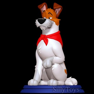 dodger - oliver company disney dog canine feral male 3d print model - Mito3D