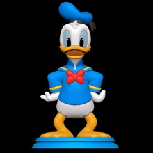 Donald Ente männlich pelzig Anthro Disney 3d print model - Mito3D