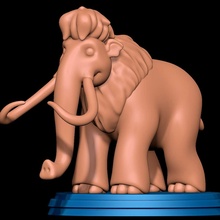 ellie hielo años mamut hembra 3d print model - Mito3D