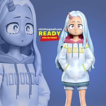 eri - hero academia cartoon anime manga cute girl fanart 3dprint statue figure 3dprinting mha 3d print model - Mito3D