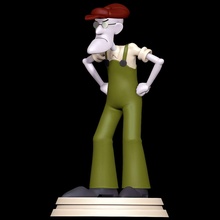 Eustace torba cesaret korkakça köpek adam 3d print model - Mito3D