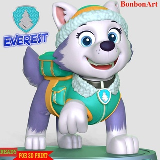 Everest pata patrulha cão cachorro animal 3dprint 3dprinting figura estátua anime desenho animado quadrinho arte Design personagem manga Patrulha 3d print model - Mito3D