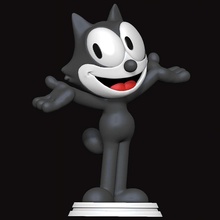felix gatto cartone animato comico felino 3d print model - Mito3D