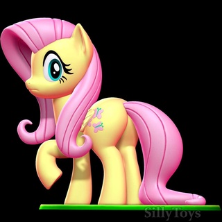 fluttershy - little pony friendship magic mare female girl cutie mark animal 3d print model - Mito3D