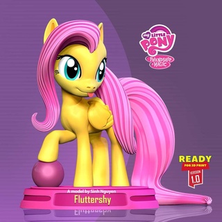 fluttershy - little pony horse character cute kid 3dprint statue figure 3dprinting cartoon 3d print model - Mito3D