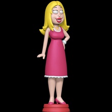 francine smith - american dad female blond 3d print model - Mito3D