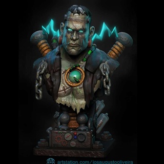 Frankenstein buste 3d print model - Mito3D