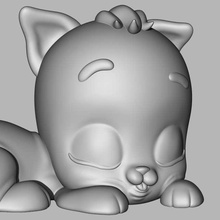 gattino carino 3d print model - Mito3D