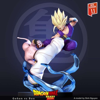 gohan buu arte fan rehacer continuar pelota Goku anime manga 3dprint estatua figura 3dprinting hijo 3d print model - Mito3D