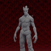 groot personagem vingadores maravilha 3d print model - Mito3D