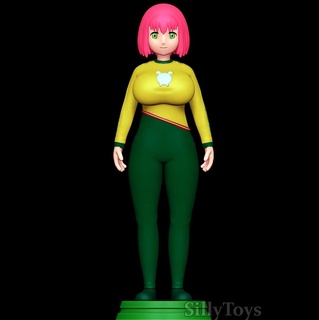 Hanabata sarısı kıyafet ahlaksız lonca anime kadın kız Kadın 3d print model - Mito3D