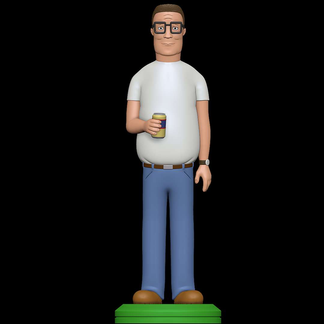 hank Colina rei homem propano 3D print model - Mito3D