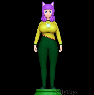 hitamu yolkian outfit - immoral guild anime female girl 3d print model - Mito3D
