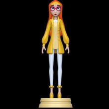 miel limón grande héroe 6 serie hembra niña mujer 3d print model - Mito3D