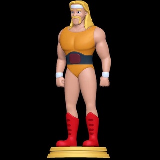 hulk hogan Hogan 39 s Rocha 'n' luta livre lutador músculos wwe 3d print model - Mito3D