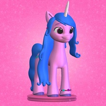 izzy Mondbogen Pony Generation Stute Pferd g5 Pferde 3d print model - Mito3D