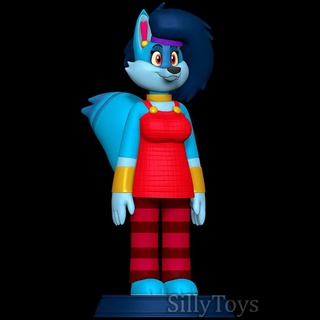 jay - zoophobia female furry anthro girl animal 3d print model - Mito3D