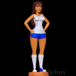 Jessica Scooby doo acampar susto hembra grueso espesa mujer niña 3d print model - Mito3D