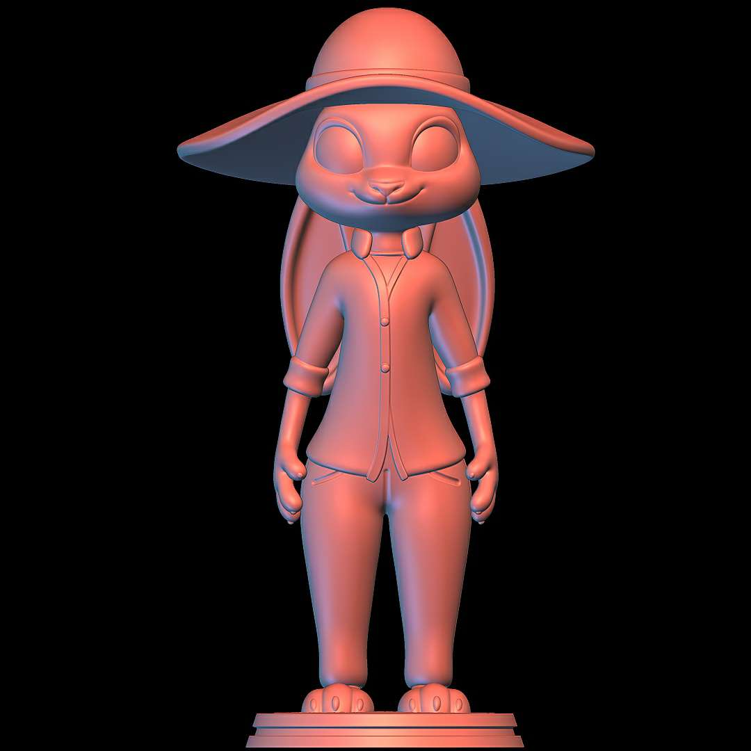 co3d judy hopps contadino zootopia coniglietto coniglio femmina pixar disney 3D print model - Mito3D