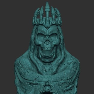 Rey muerto miniaturas rpg busto medieval colección veis tablero 3d print model - Mito3D