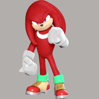 knuckles - sonic hedgehog anime manga game character figure cute sculpture statue animal squirrel 3d print model - Mito3D