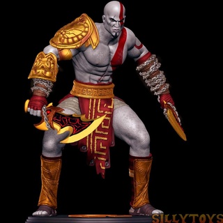 kratos Dios guerra 3 espartano ps3 juego griego cuchillas 3d print model - Mito3D