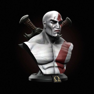 Kratos fracasso busto 3dprint Thor Ragnarok stl Deus guerra maravilha dc 3dmodeling zbrush 3d print model - Mito3D