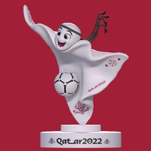 co3d la 39 eeb dünya fincan maskot 2022 copa do mundo katar 3d print model - Mito3D
