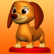 libertà zampa pattuglia film cane femmina canino 3d print model - Mito3D