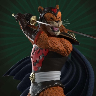 león hombre divertido lion maru tokusatsu samurai Clásico nostalgia titular 3d print model - Mito3D