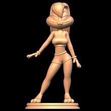 Lola tavşan Looney melodiler kürklü kadın seksi Uzay reçel Anthro 3d print model - Mito3D