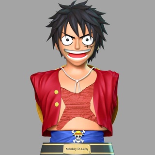luffy bust - one piece monkey d onepiece anime manga figure comic animal game character 3d print model - Mito3D