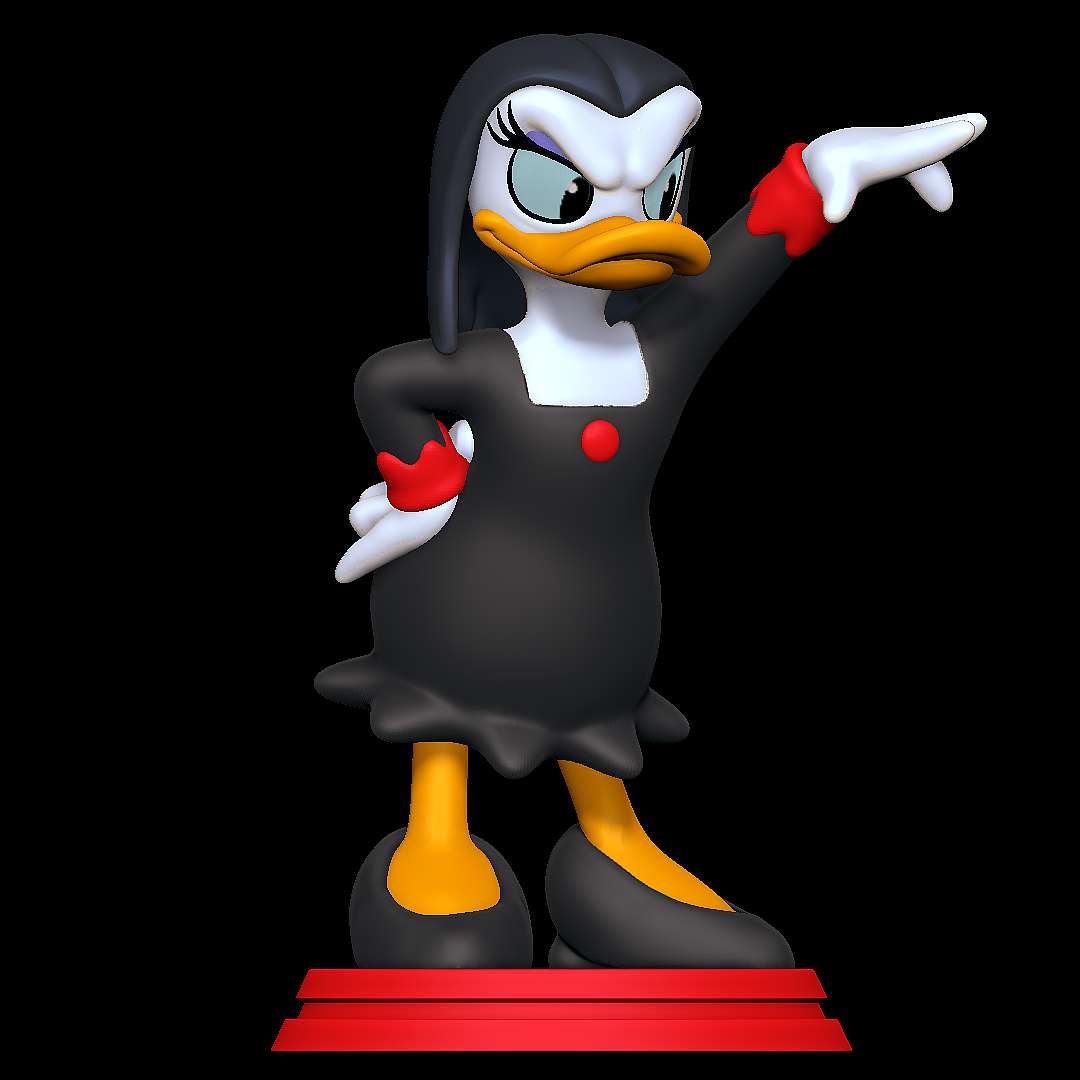 Magica harf kodlamak karanlık kanat ördek Disney kadın Anthro 3D print model - Mito3D