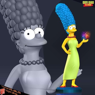 Marge Simpson Fan Art Bart Charakter Karikatur 3dprint Statue Zahl 3dprinting Homer 3d print model - Mito3D