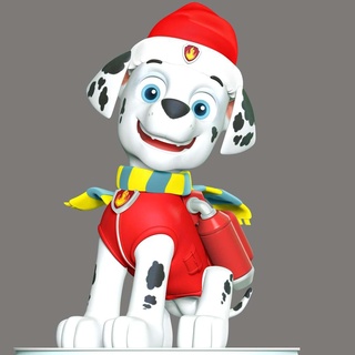 Marshall Navidad pata patrulla perros perrito animal manga anime dibujos animados película 3dprint 3dprinting figura estatua 3d print model - Mito3D