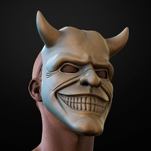 co3d máscara horror negro teléfono película 3d impresión modelo 3d print model - Mito3D