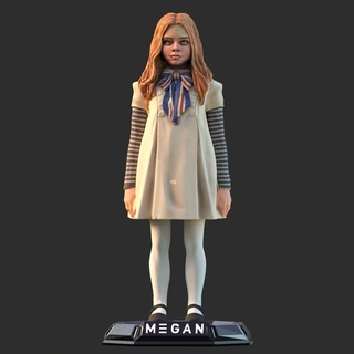 Megan m3gan Mädchen Roboter Android Grusel Film schützen Puppe ai Statue Dekor 3d print model - Mito3D