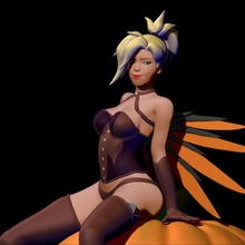 co3d - mercy halloween overwatch game sexy 3d print model - Mito3D