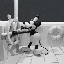 mickey mouse steamboat willie - 1928 mickey mickey mouse disney print decor 3d print model - Mito3D