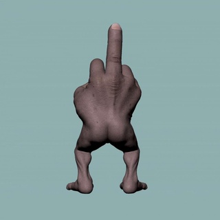 Finger Mitte Hand Ding Addams Familie Grusel Terror Kreaturen 3d print model - Mito3D