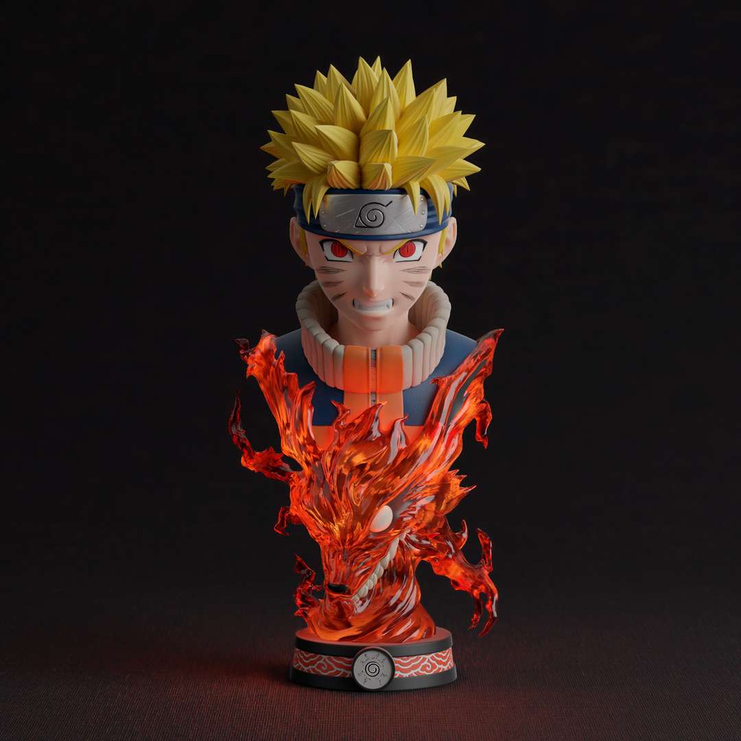 naruto fallimento sasuke oggetti collezione fan art kyuubi anime mang 3dprinting carattere modellazione scultura 3D print model - Mito3D