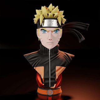 Naruto kyuubi vermillon chakra Uzumaki queues Kurama ninja sasuke anime buste Kakashi madara Sakura 3d print model - Mito3D